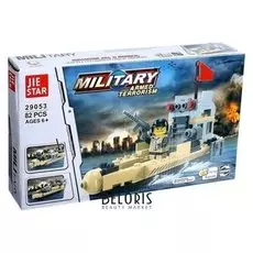 Конструктор Боевой катер 82 детали