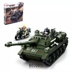 Конструктор Боевой танк 338 деталей