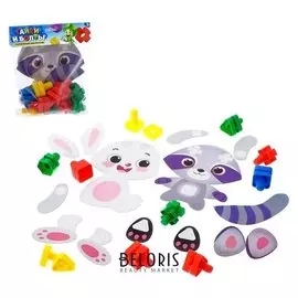 Конструктор Болты и гайки Животные 32 детали