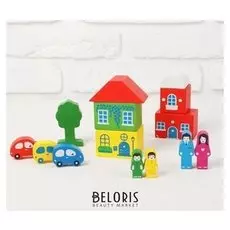 Конструктор Цветной Городок 14 деталей