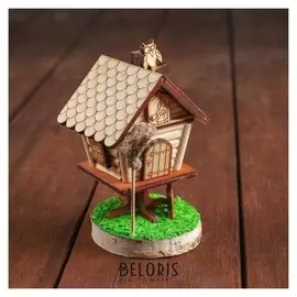 Конструктор деревянный «Деревенька. Дом бабы-яги» маленький арт.7706