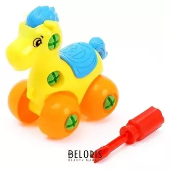 Конструктор для малышей «Лошадка», 15 деталей