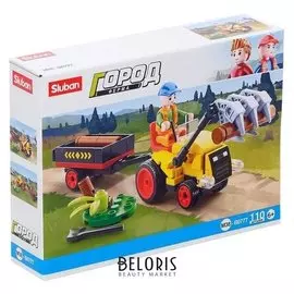 Конструктор город «Лесозаготовочный погрузчик», 110 деталей