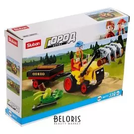 Конструктор город «Лесозаготовочный погрузчик», 110 деталей
