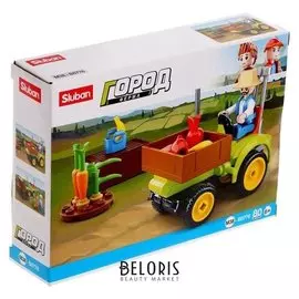 Конструктор город «Сельхоз трактор», 80 деталей