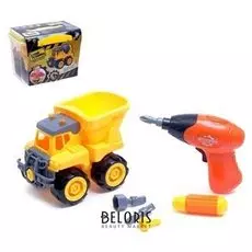 Конструктор Грузовик с электрическим шуруповёртом 22 детали