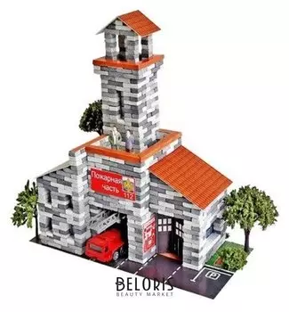 Конструктор из кирпичиков «Пожарная часть», 700 деталей