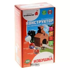 Конструктор керамический для детского творчества «Изба», 37 деталей