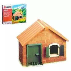 Конструктор-кирпичики «Дом»: чаша, мастерок, строительная смесь, 110 деталей