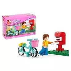 Конструктор Курьер на велосипеде 29 деталей