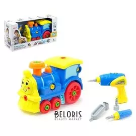 Конструктор Локомотив с шуруповёртом