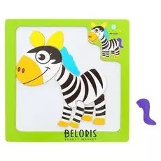 Конструктор магнитный в рамке "Зебра"