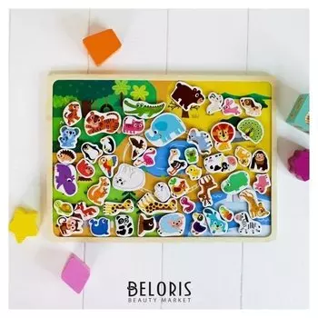 Конструктор магнитный Зоопарк