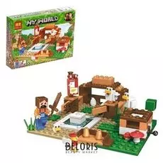 Конструктор Мой Мир «Курятник», 123 детали