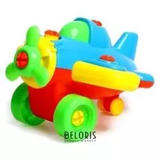 Конструктор отверточный «Самолет», 27 деталей