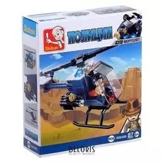 Конструктор Полицейский вертолёт 87 деталей