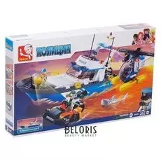 Конструктор полиция «Погоня на катере», 347 деталей