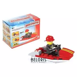 Конструктор Пожарный катер 25 деталей
