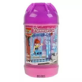 Конструктор «Принцесса на качелях», с фигуркой, 67 деталей, в банке