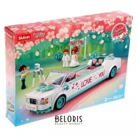 Конструктор розовая мечта «Свадебный лимузин», 204 детали