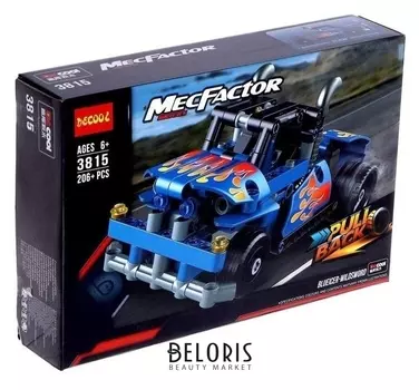 Конструктор с инерционным механизмом «Гоночный грузовик», 206 деталей