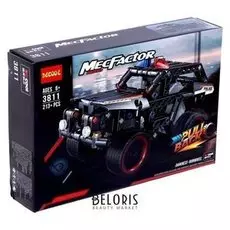 Конструктор с инерционным механизмом «Полицейский джип», 213 деталей