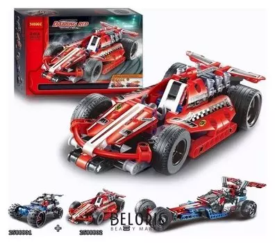 Конструктор с инерционным механизмом Спорткар 158 деталей