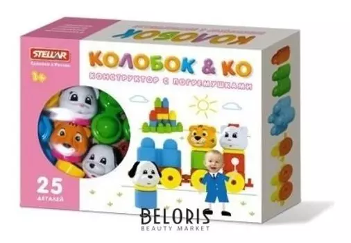 Конструктор с погремушкой Колобок и компания