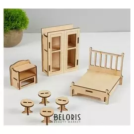 Конструктор Спальня набор мебели для кукол