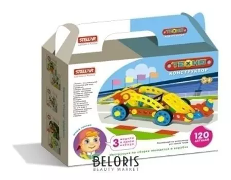 Конструктор Техно 120 деталей Болид