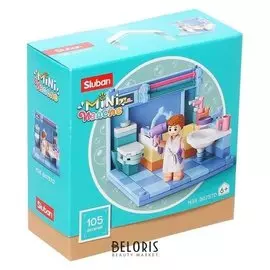 Конструктор «Ванная комната», 105 деталей