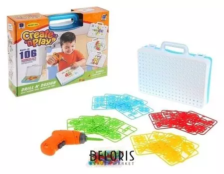 Конструктор в чемоданчике Создавай и играй 106 деталей