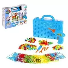 Конструктор в чемоданчике «Создавай и играй», с электрической дрелью