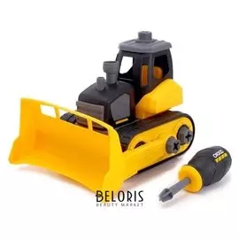 Конструктор винтовой «Стройка», бульдозер с ковшом