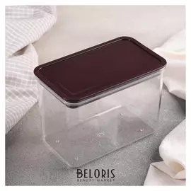 Контейнер для хранения продуктов 950 мл, цвет прозрачно-коричневый