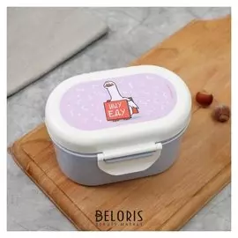 Контейнер для хранения продуктов "Ищу еду", с ложкой