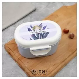 Контейнер для хранения продуктов "Живи вкусно", с ложкой