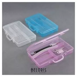 Контейнер для маникюрных/косметических принадлежностей, 23 × 13,5 × 4,4 см, 4 ячейки