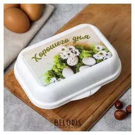 Контейнер для яиц «Хорошего дня», 6 ячеек