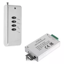 Контроллер Ecola, для RGB ленты 14 х 7 мм, 12 В, 180 Вт, 15 А, Ip20, радиопульт