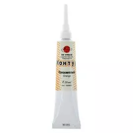 Контур по стеклу и керамике 20мл таир 1609021 оранжевый