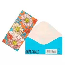 Конверт для денег "Поздравляем!" цветы