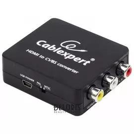 Конвертер HDMI-RCA, CABLEXPERT, F-RCA, 3xRCA (1 video, 2 audio), DSC-HDMI-CVBS-001