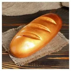 Копилка "Батон золотой", глянец, золотистый цвет, 11 см × 25 см