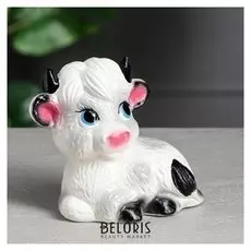 Копилка "Бычок", светлый, 16 см