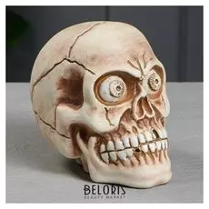 Копилка "Череп", под шамот, 16 см