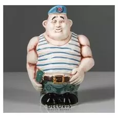 Копилка "Десантник", глянец, разноцветная, 16 см