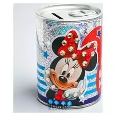 Копилка для декорирования стразами "Коплю на заветную мечту", микки маус и его друзья