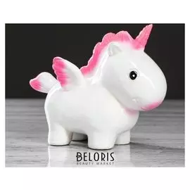 Копилка "Единорожка", глянец, разноцветная, 13 см