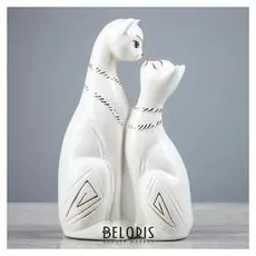 Копилка "Египетские коты", роспись золотистая, 28 см